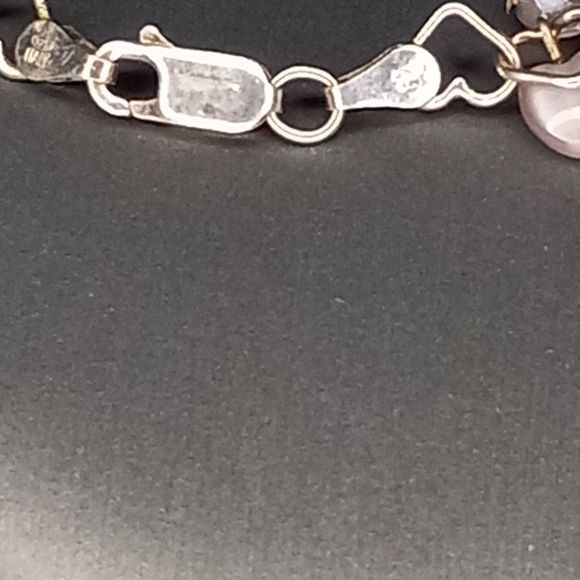 IJC Italy 925 Silver Lilac Beaded Bracelet, Necklace Set Bridal‎ Formal Prom - Picture 7 of 9